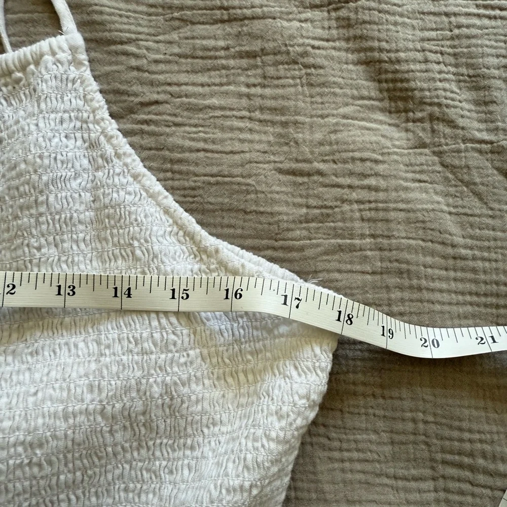 Universal Thread White Linen Midi Dress with Back Cutout - Picture 5 of 9